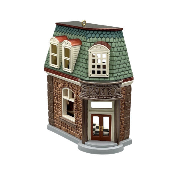 2006 Corner Bank Hallmark Ornament (Nostalgic Houses and Shops) QX2576