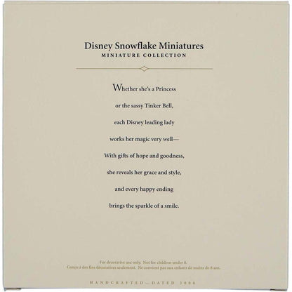 2006 Disney Snowflake Miniatures Hallmark Ornament (Disney Princesses) QXM3153