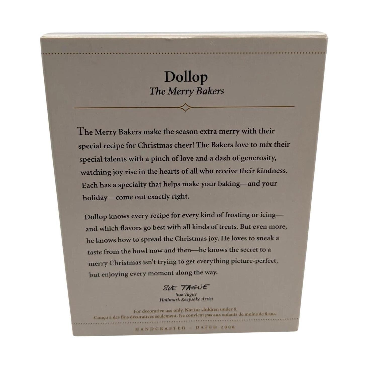 2006 Dollop Hallmark Ornament (The Merry Bakers) QPI763 Image7