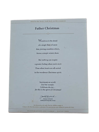 2006 Father Christmas #3 Hallmark Ornament (Father Christmas) QX2566 Image7
