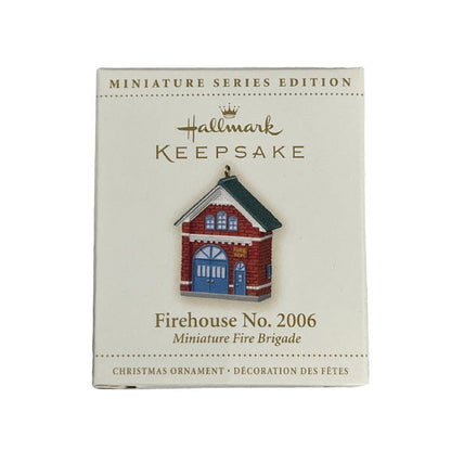 2006 Firehouse No. 2006 Hallmark Ornament (Miniature Fire Brigade) QXM3096