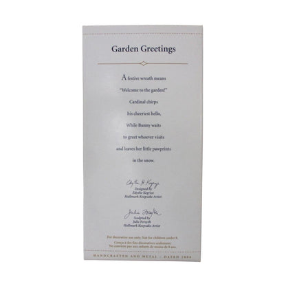 2006 Garden Greetings Hallmark Ornament (Winter Garden) QXG3013 Image5