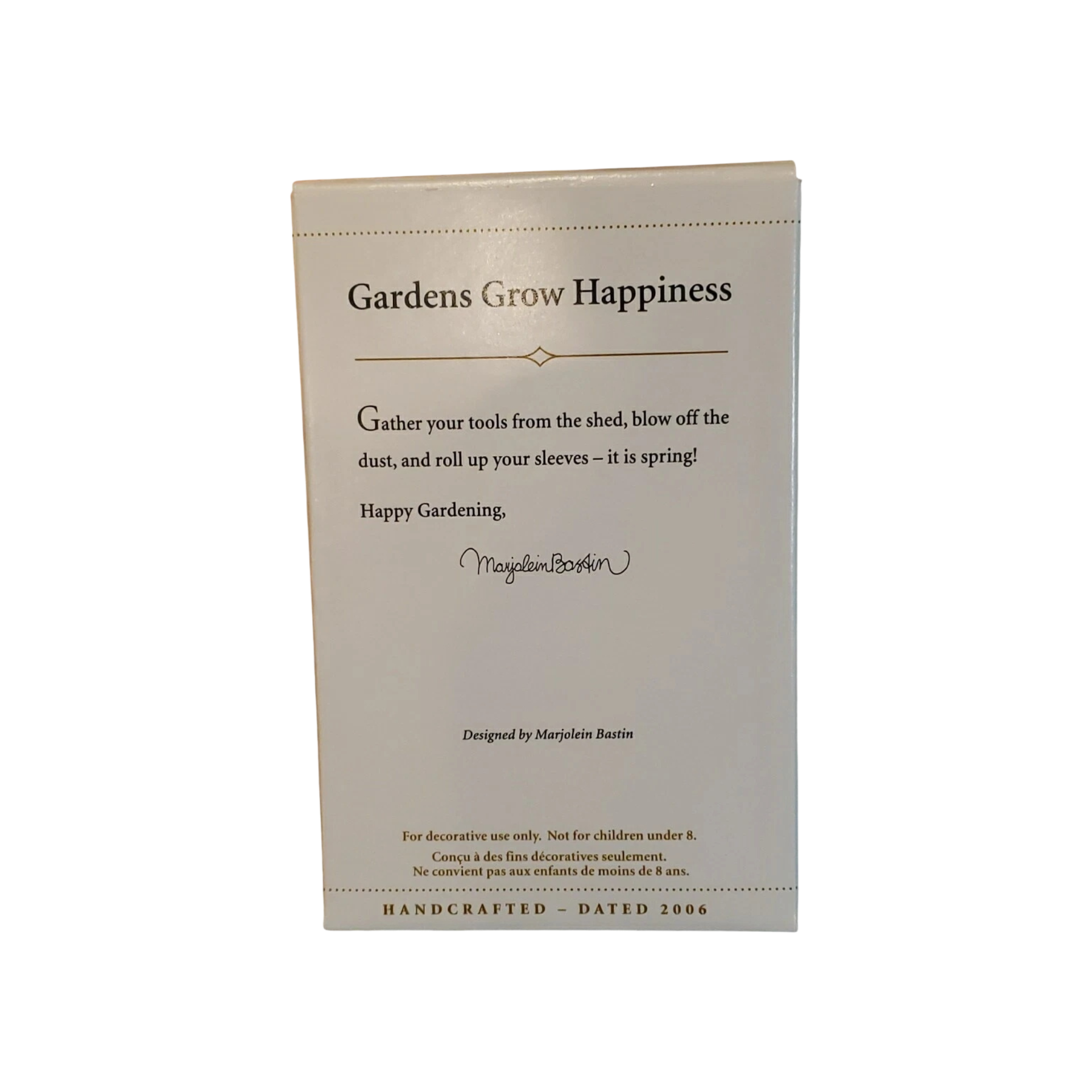 2006 Gardens Grow Happiness Hallmark Ornament (Marjolein Bastin) QEO8283 Image6