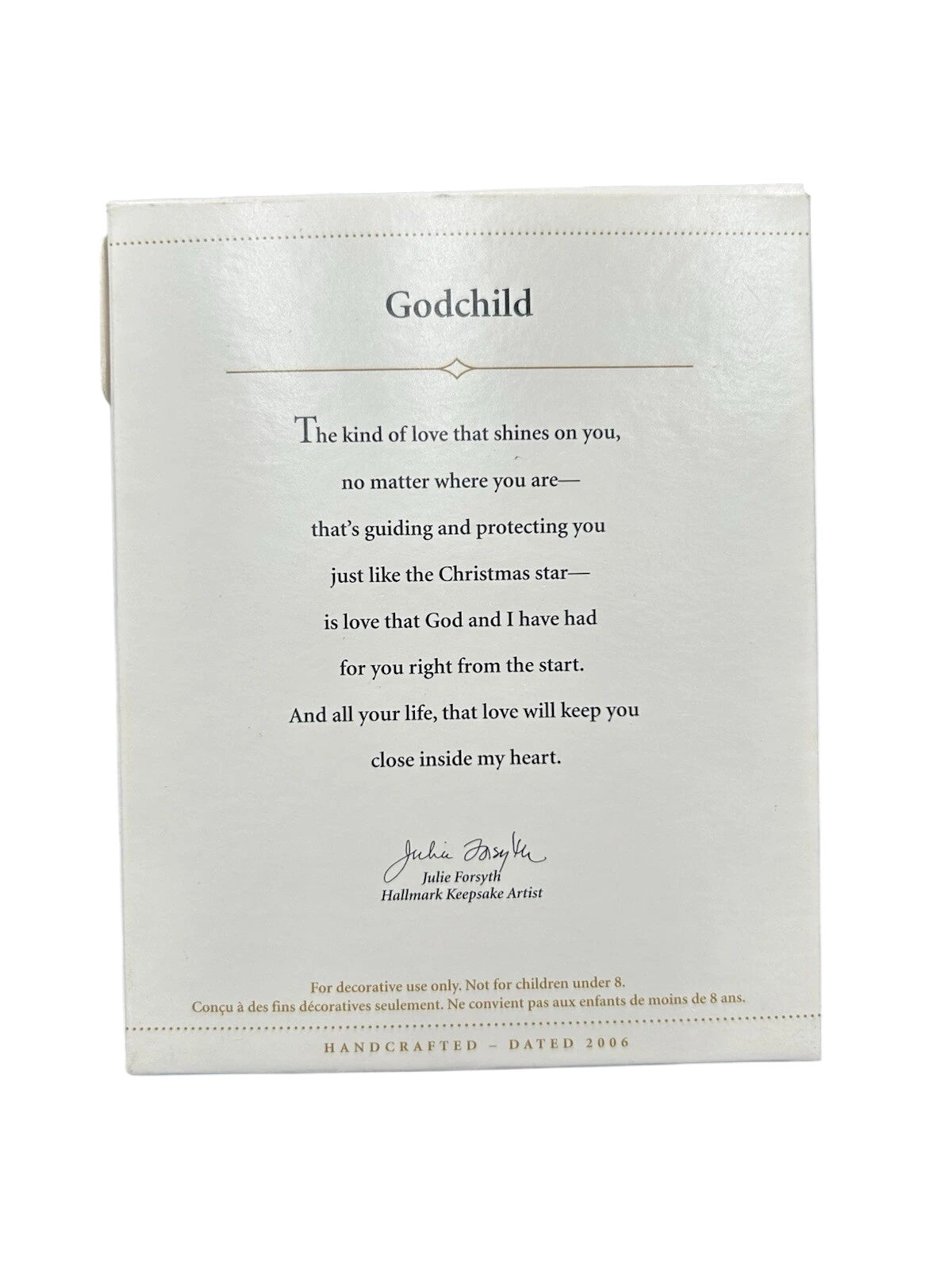 2006 Godchild Hallmark Ornament (Family) QXG3213 Image6