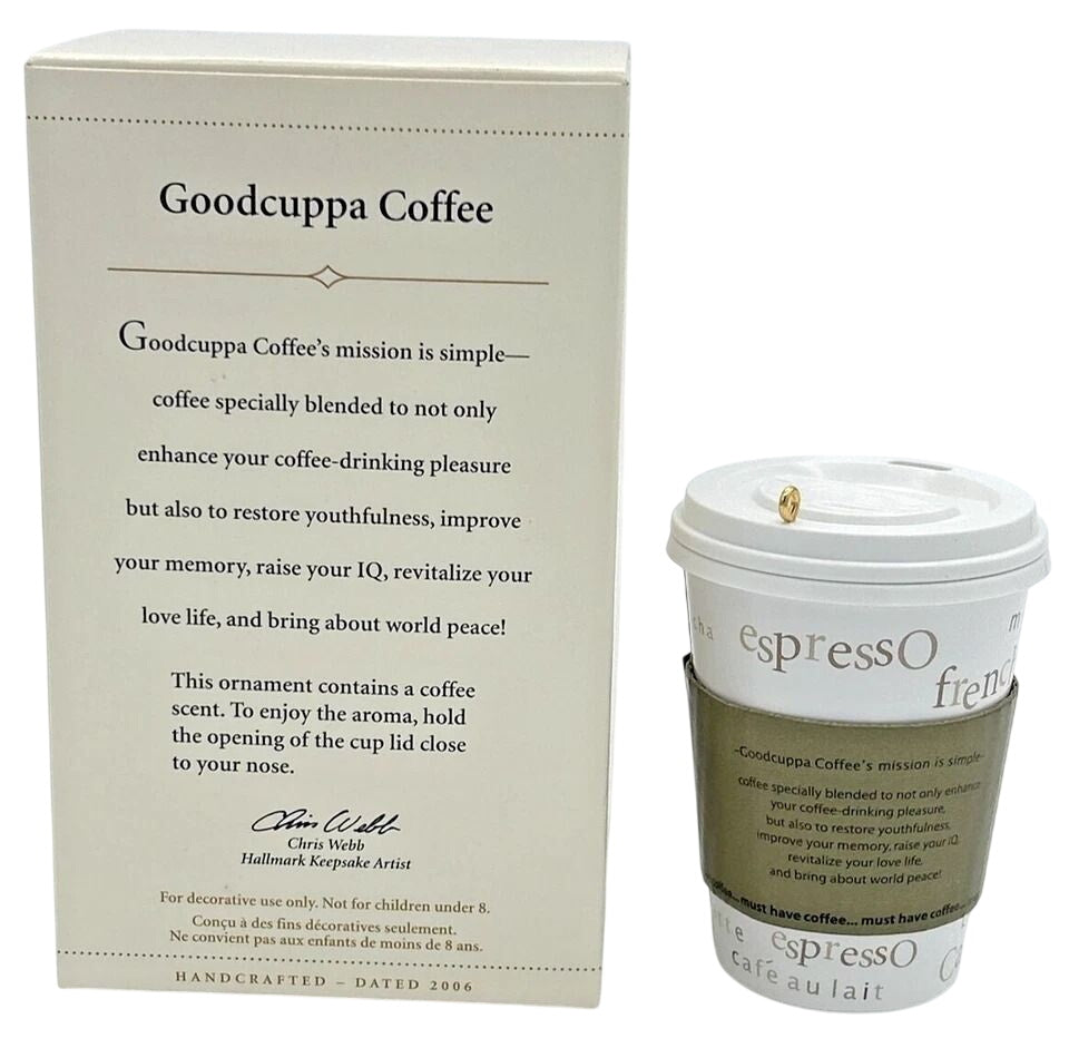 2006 Goodcuppa Coffee Hallmark Ornament (Eat & Drink) QXG2276