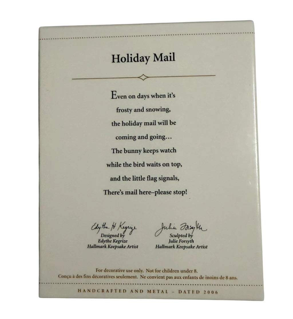 2006 Holiday Mail Hallmark Ornament (Mailbox) QXG2753 Image5