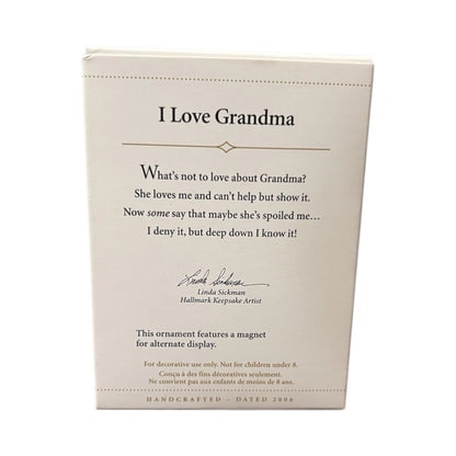 2006 I Love Grandma Hallmark Ornament (Photo Holder) QXG3193 Image6