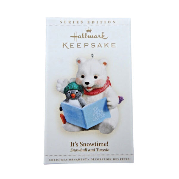 2006 It's Snowtime! Hallmark Ornament (Snowball and Tuxedo) QX2593