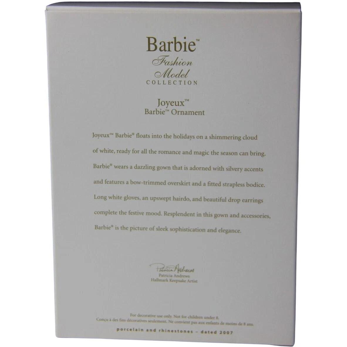 2006 Joyeux Hallmark Ornament (Barbie) QXC7008