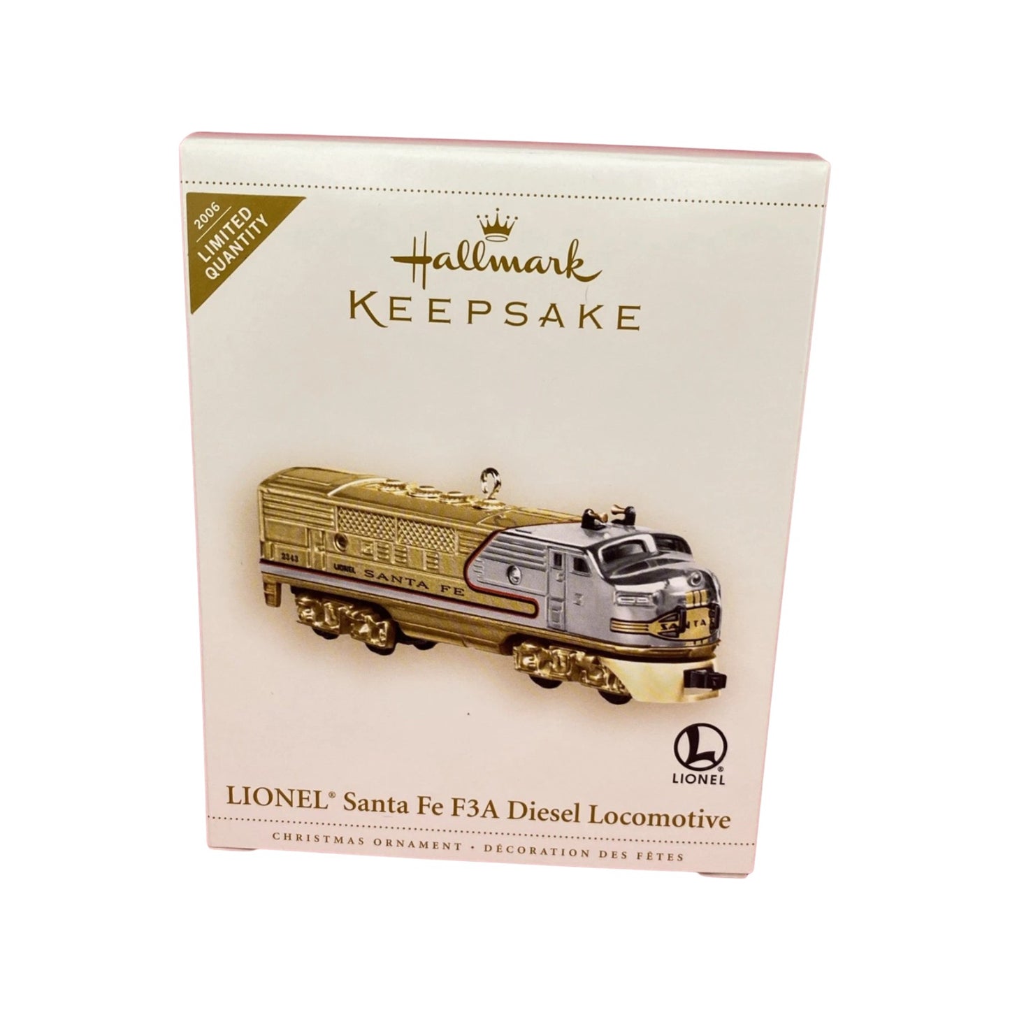2006 Lionel Santa Fe F3A Diesel Locomotive Repaint Hallmark Ornament (Lionel) QXE3233 Image2