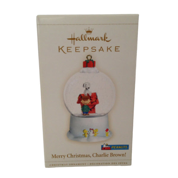2006 Merry Christmas, Charlie Brown Globe Hallmark Ornament (Peanuts) QHC4083