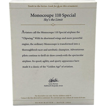 2006 Monocoupe 110 Special Hallmark Ornament (Sky's the Limit) QX2363