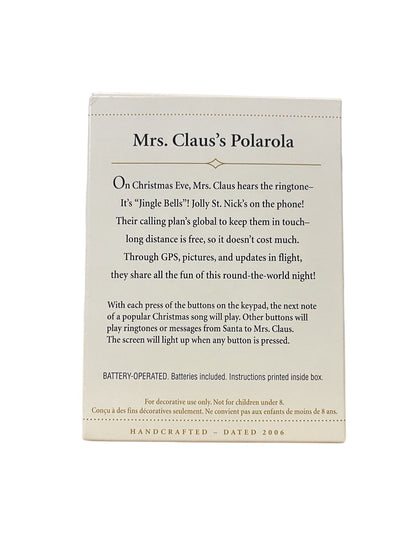 2006 Mrs. Claus's Polarola Hallmark Ornament (Mrs. Claus) QXG2466