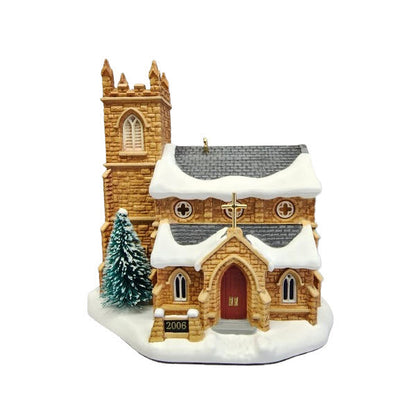 2006 Old Stone Church Hallmark Ornament (Candlelight Services) QX2313