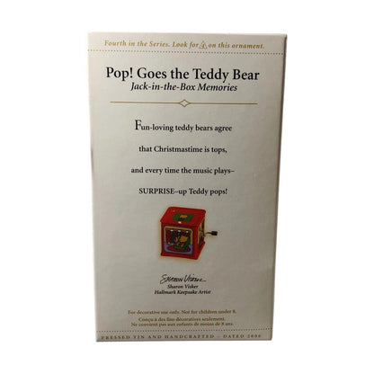2006 Pop! Goes theTeddy Bear Hallmark Ornament (Jack-in-the-Box Memories) QX2493 Image8