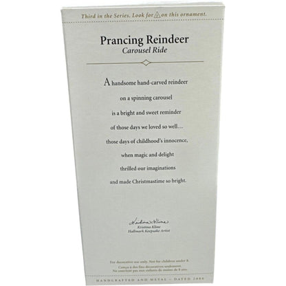 2006 Prancing Reindeer Hallmark Ornament (Carousel Ride) QX2486