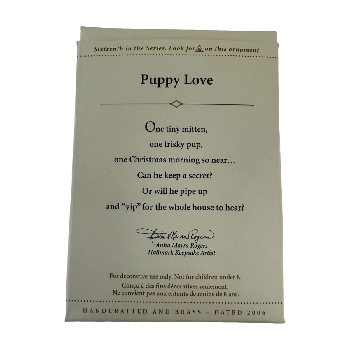 2006 Puppy Love Hallmark Ornament (Puppy Love) QX2533 Image4