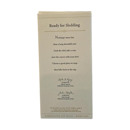 2006 Ready for Sledding Hallmark Ornament (Winter Garden) QXG2766 Image9