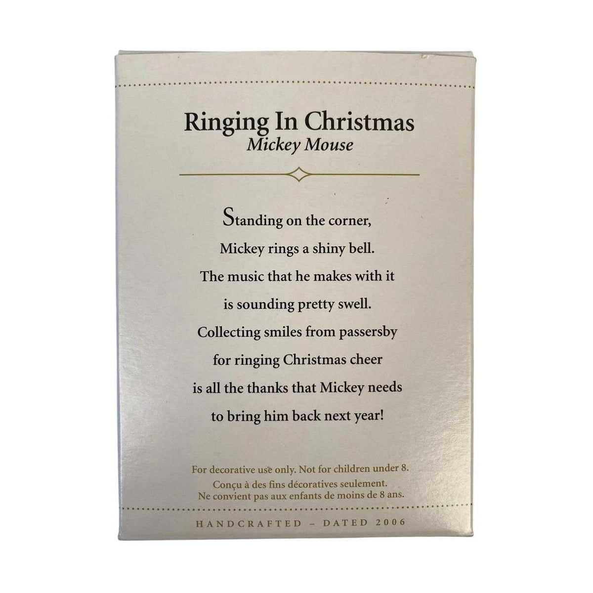 2006 Ringing In Christmas Hallmark Ornament (Mickey Mouse) QXD8303 Image7