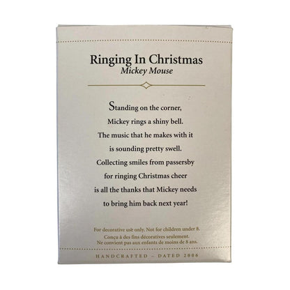 2006 Ringing In Christmas Hallmark Ornament (Mickey Mouse) QXD8303 Image7
