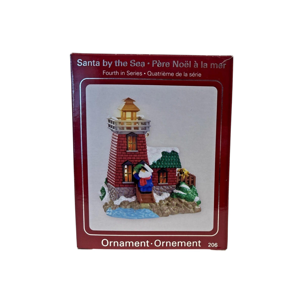 2006 Santa by the Sea (Lighthouse) (Santa by the Sea Series) Carlton Cards Heirloom Ornament CXOR-206T Image2