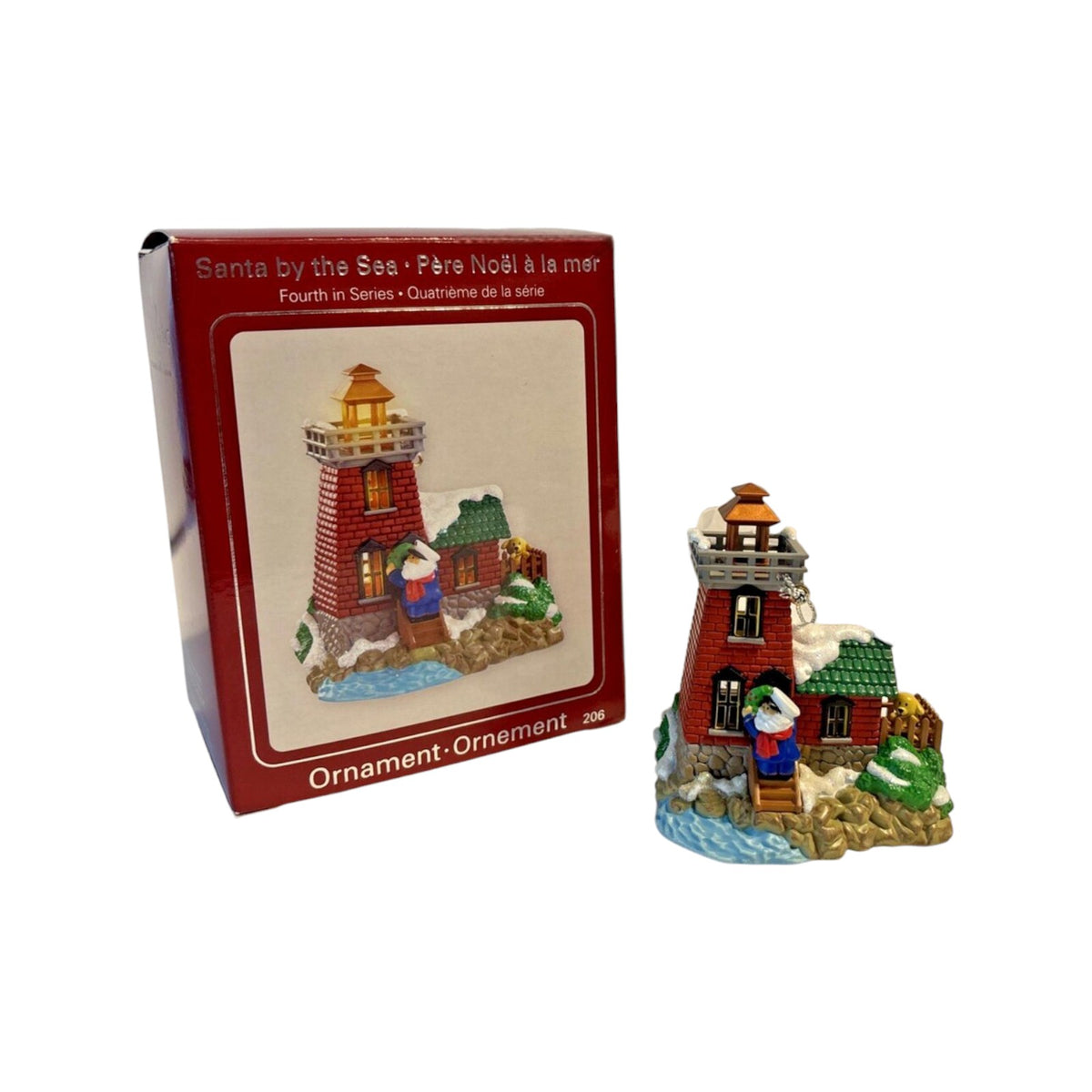 2006 Santa by the Sea (Lighthouse) (Santa by the Sea Series) Carlton Cards Heirloom Ornament CXOR-206T Image3