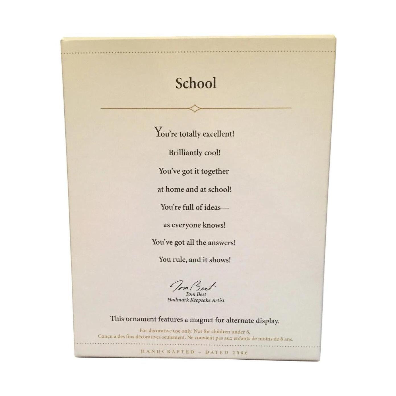 2006 School Hallmark Ornament (School) QXG3333 Image5