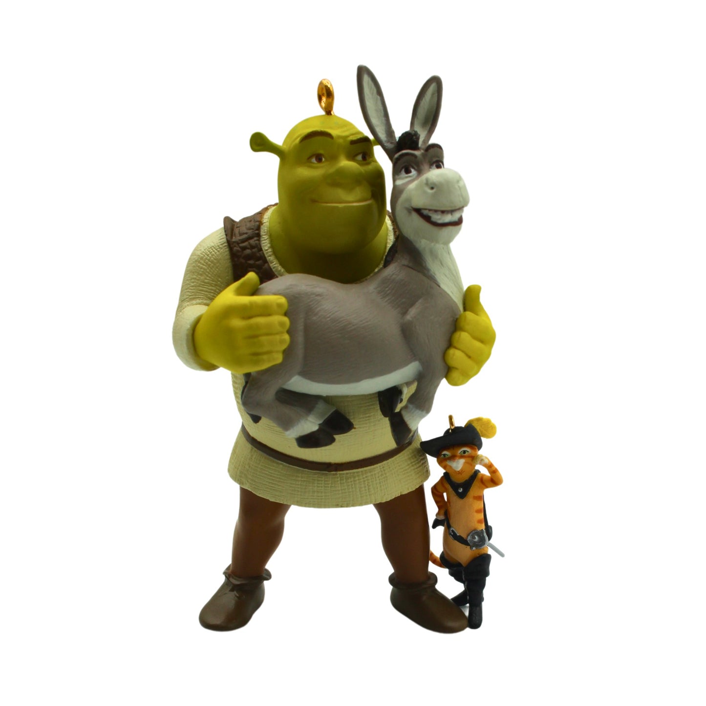 2006 Shrek, Donkey, and Puss in Boots Hallmark Ornament (Shrek) QXI6226