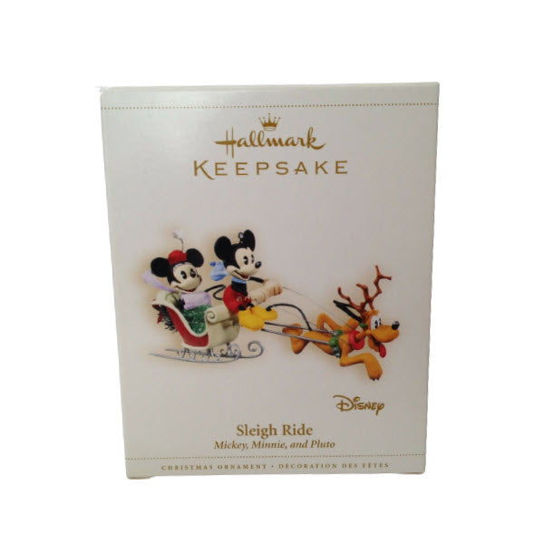 2006 Sleigh Ride Hallmark Ornament (Mickey, Minnie, and Pluto) QXD8313