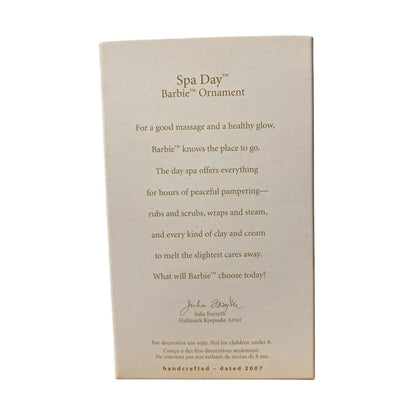 2006 Spa Day Hallmark Ornament (Barbie) QXI2049 Image6