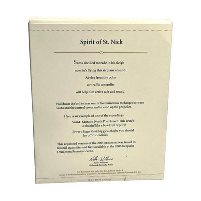 2006 Spirit of St. Nick Hallmark Ornament (Airplane) QXE3226 Image6
