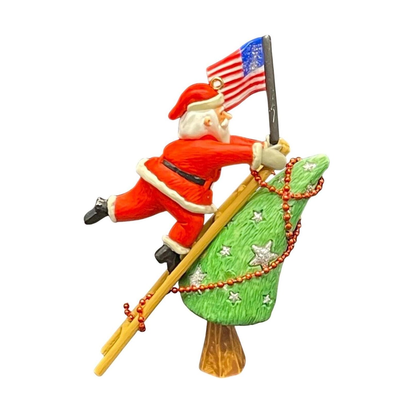 2006 Stars and Stripes for Santa Hallmark Ornament (Patriotic) QXE3266 Image1