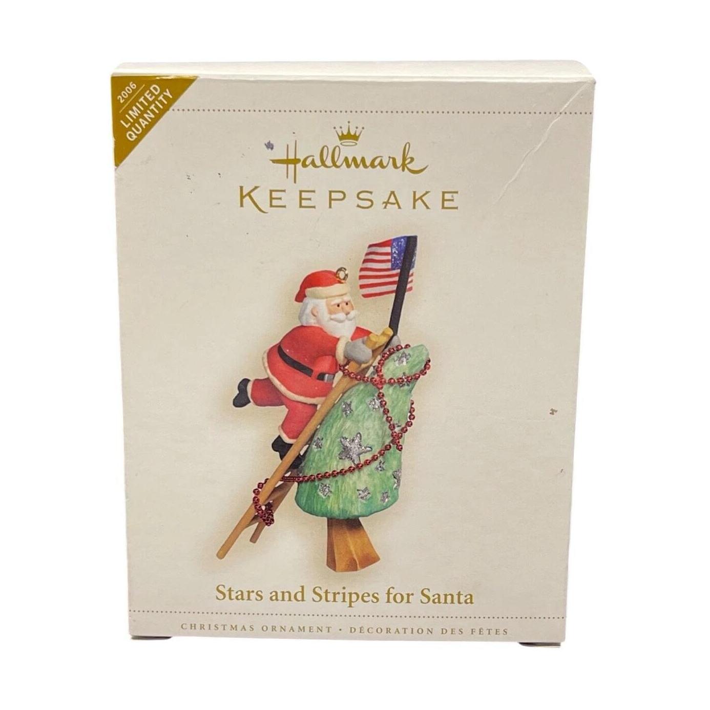 2006 Stars and Stripes for Santa Hallmark Ornament (Patriotic) QXE3266 Image2