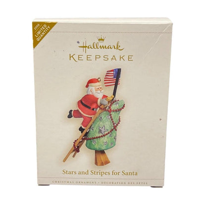 2006 Stars and Stripes for Santa Hallmark Ornament (Patriotic) QXE3266 Image2