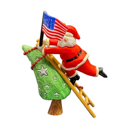 2006 Stars and Stripes for Santa Hallmark Ornament (Patriotic) QXE3266 Image3