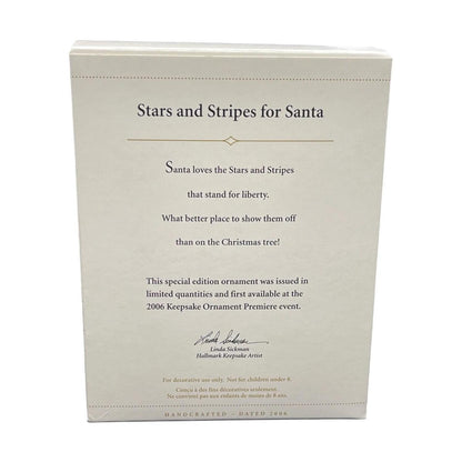 2006 Stars and Stripes for Santa Hallmark Ornament (Patriotic) QXE3266 Image4