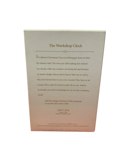 2006 The Workshop Clock Hallmark Ornament (Clock) QXC6006