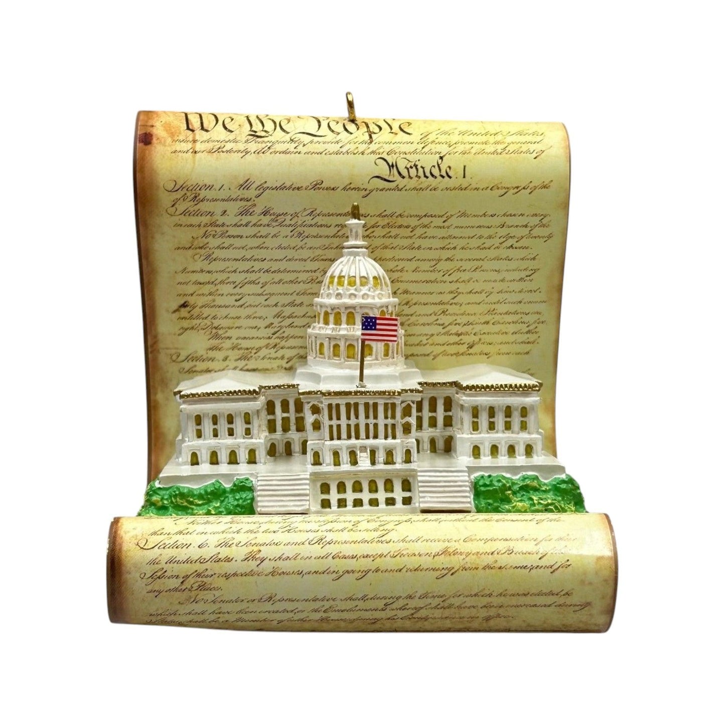2006 U.S. Capitol and Constitution Carlton Cards Ornaments (Buildings & Houses) CXOR-061P Image1