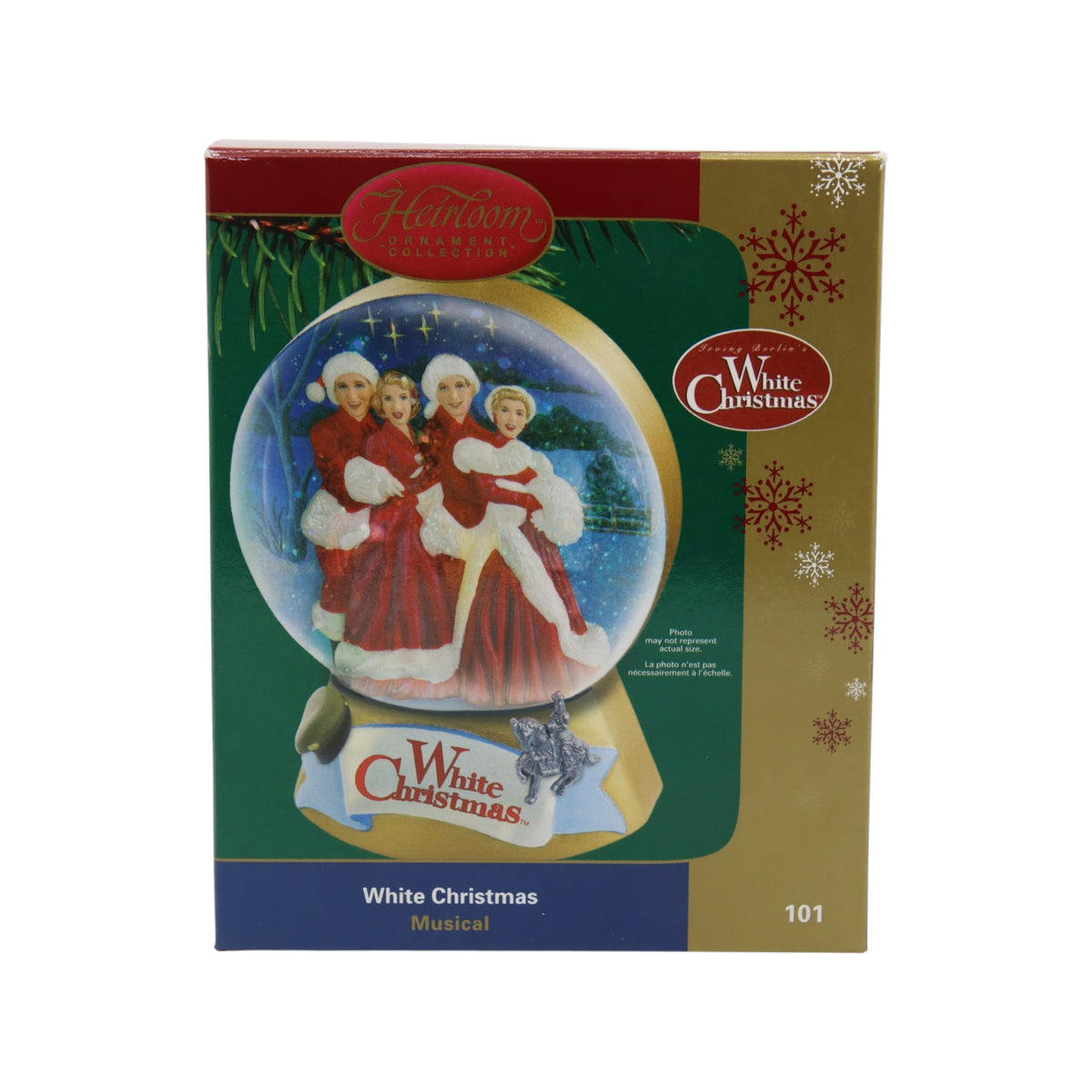 2006 Vintage White Christmas (Christmas Movie) Carlton Cards Heirloom Ornament CXOR-101P Image2