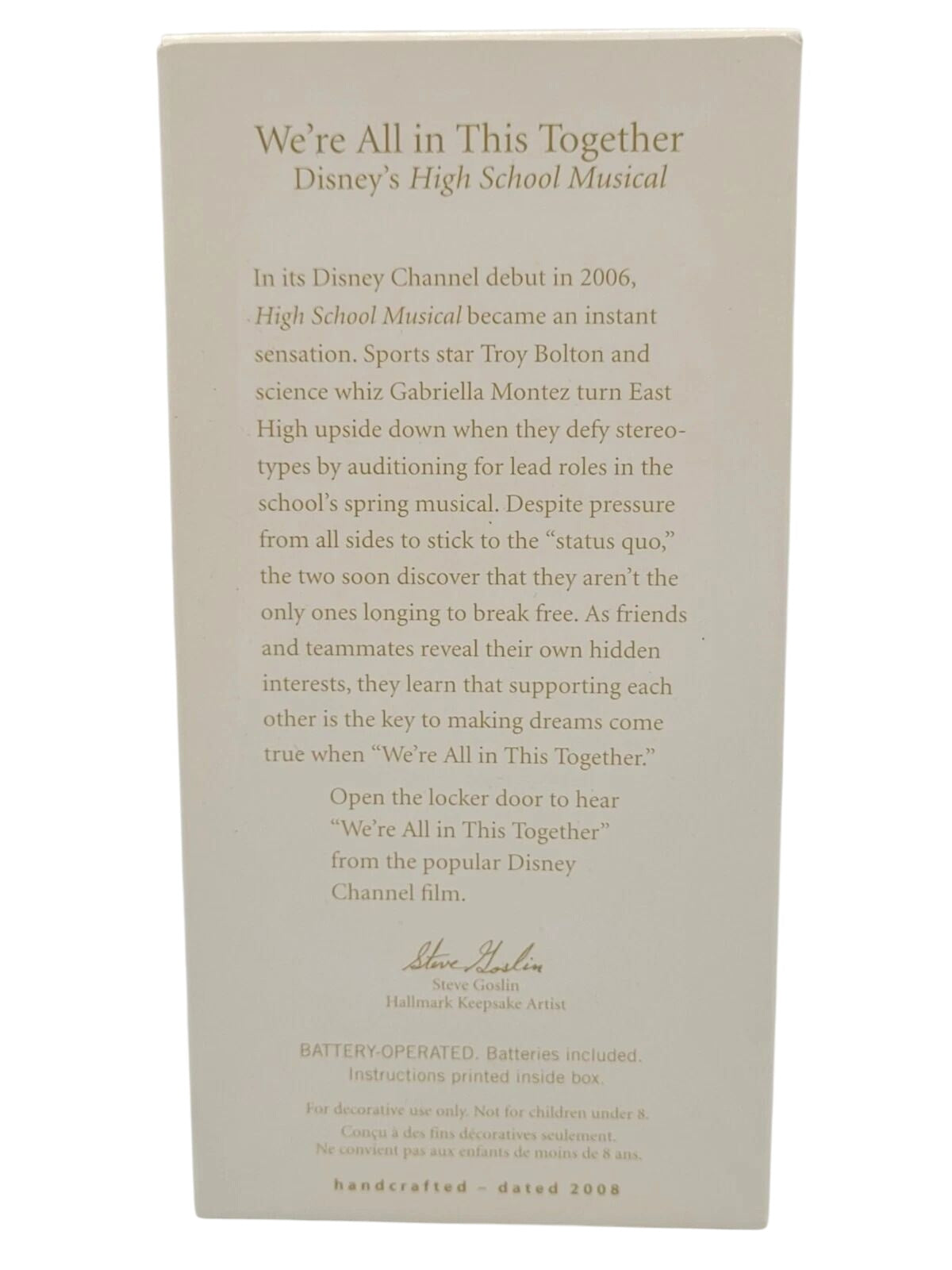 2006 We're All in This Together Hallmark Ornament (High School Musical) QXD2044