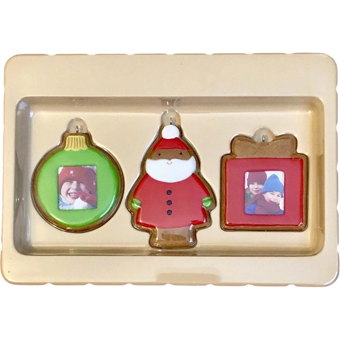 2007 1 Made it Myself Santa and Photo Frames Ornament Kit Hallmark Ornament (Photo Holder) QHF3117