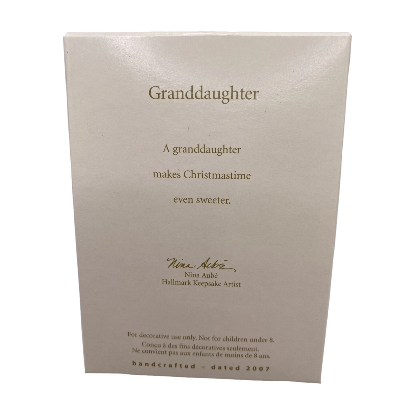 2007 GrandDaughter Hallmark Ornament (GrandDaughter) QXG6189