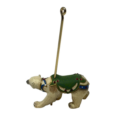 2007 GrandPolar Bear Hallmark Ornament (Carousel Ride) QX7067