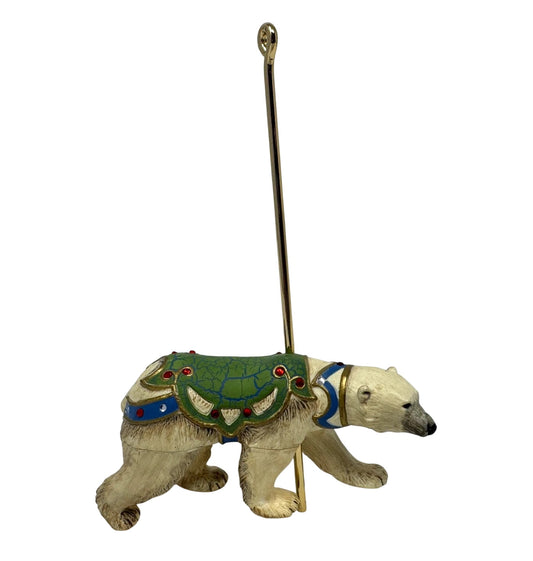 2007 GrandPolar Bear Hallmark Ornament (Carousel Ride) QX7067