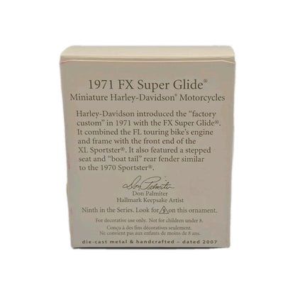 2007 Hallmark Ornament (1971) FX Super Glide Hallmark Ornament (Harley-Davidson) QXM2007