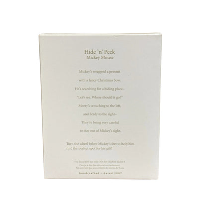 2007 Hide 'n' Peek Hallmark Ornament (Mickey Mouse & Friends) QXD4209