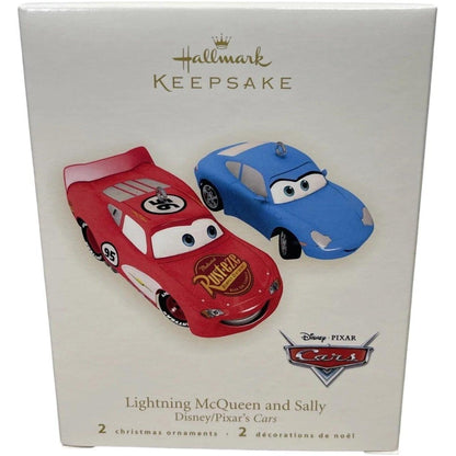 2007 Lightning McQueen and Sally Hallmark Ornament (Cars) QXD4449