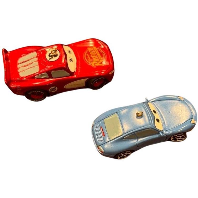 2007 Lightning McQueen and Sally Hallmark Ornament (Cars) QXD4449