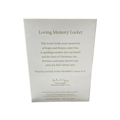 2007 Loving Memory Locket (Photo Holder)