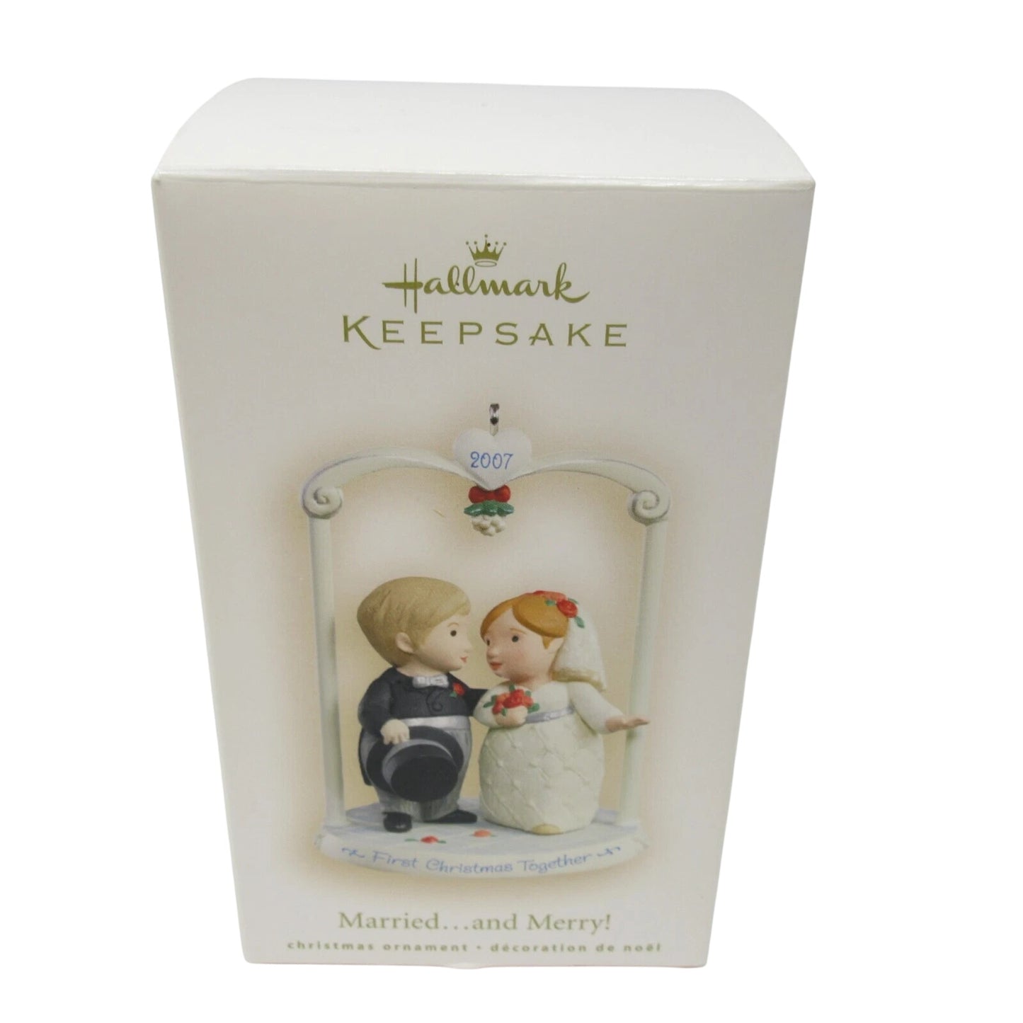 2007 Married...and Merry! Hallmark Ornament (Wedding) QXG6129